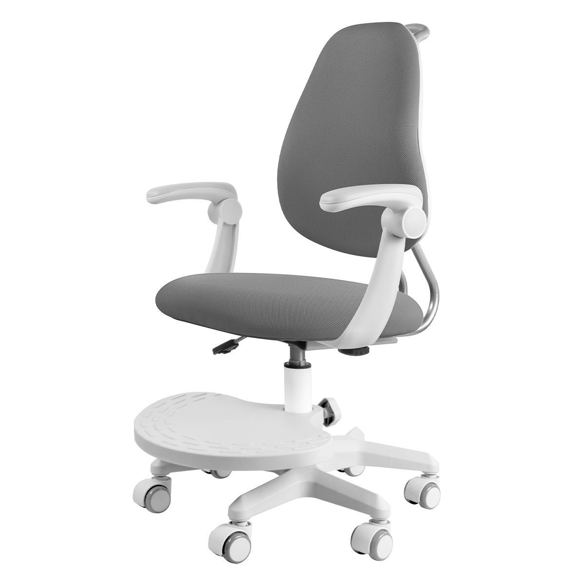 Детское кресло Anatomica Ribera NEW с подлокотниками серый