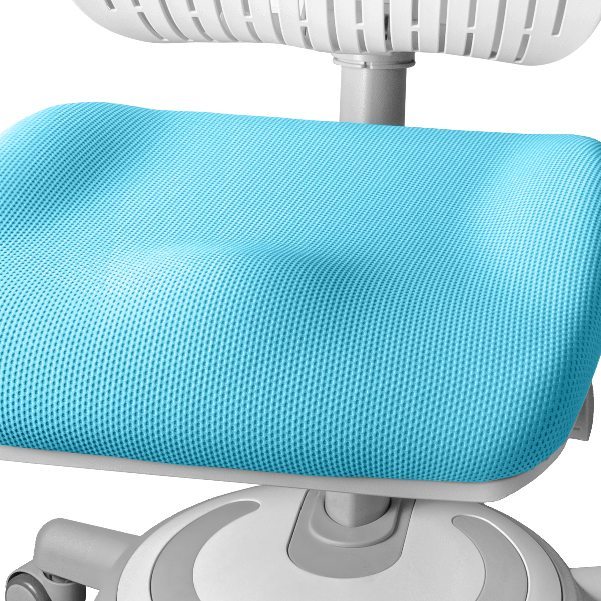 Детское кресло Kinderzen Ergoback с подлокотниками голубой