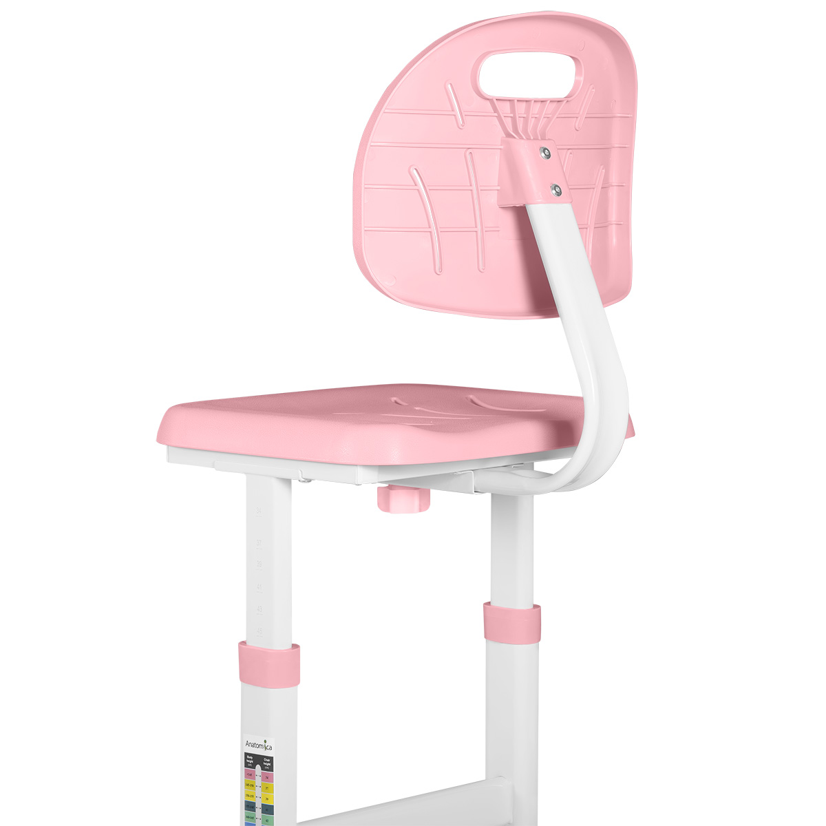 Комплект Anatomica Karina Lite парта + стул белый/светло-розовый Комплект Anatomica Karina Lite парта + стул белый/светло-розовый