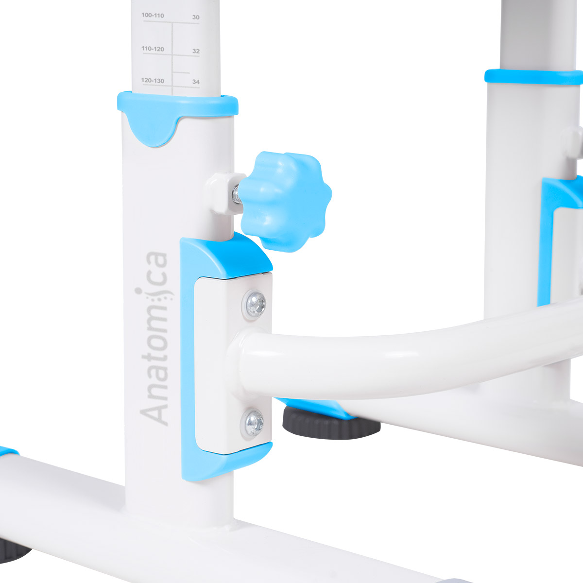 Комплект Anatomica Legare парта + стул + надстройка + выдвижной ящик белый/голубой Комплект Anatomica Legare парта + стул + надстройка + выдвижной ящик белый/голубой