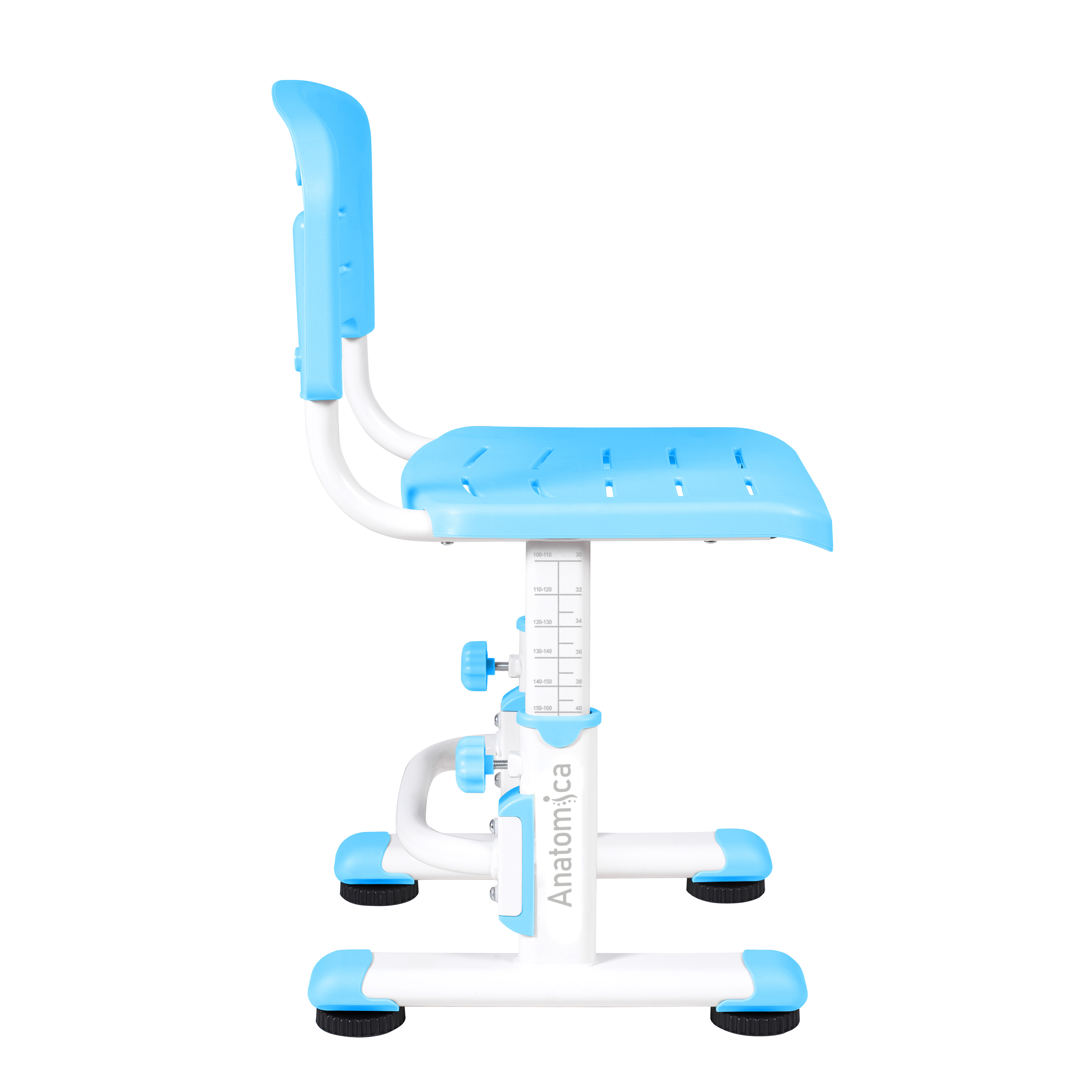 Комплект Anatomica Litra парта + стул + выдвижной ящик + подставка + светильник L4 белый/голубой с L4 Комплект Anatomica Litra парта + стул + выдвижной ящик + подставка + светильник L4 белый/голубой с L4