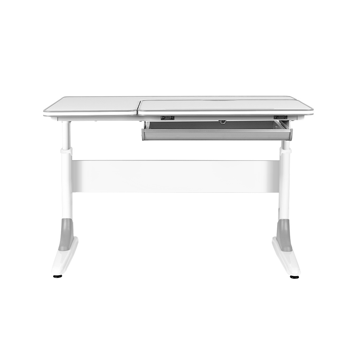 Комплект Anatomica Study-100 парта + стул белый/серый с серым стулом Lux-02