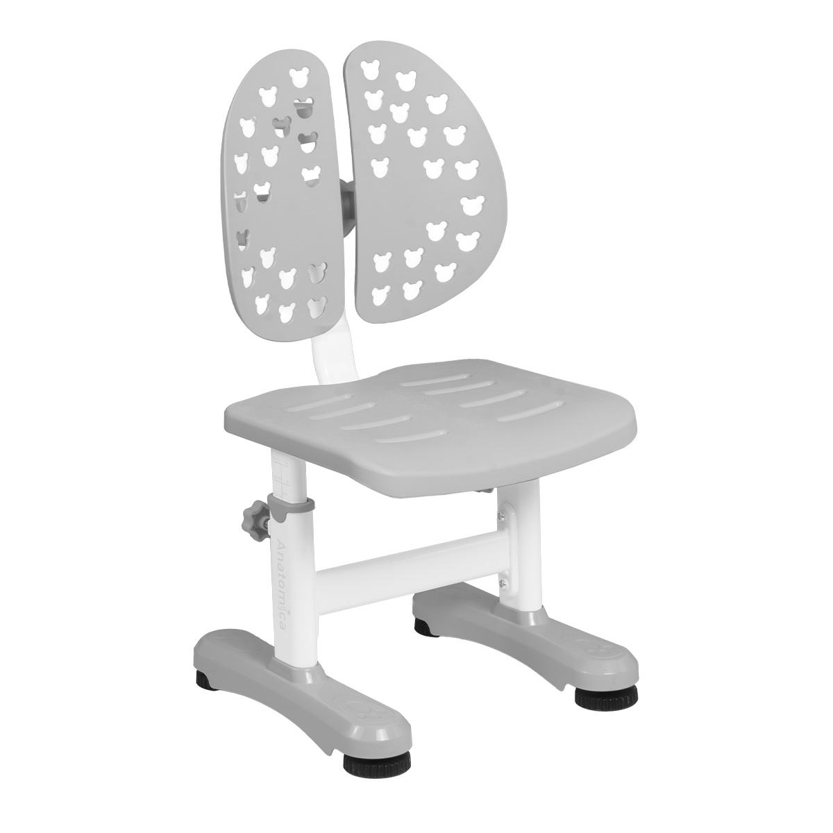 Комплект Anatomica Umka XL парта + стул + надстройка + выдвижной ящик + подставка для книг белый/серый