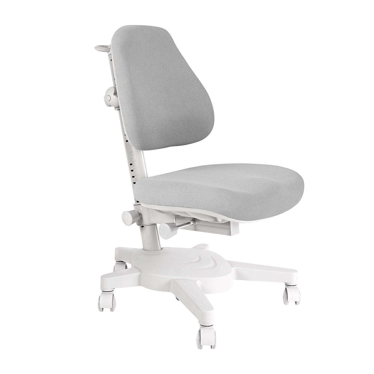 Комплект Anatomica Premium Granda Plus парта + кресло + тумба + надстройка + органайзер белый/серый с серым креслом Armata