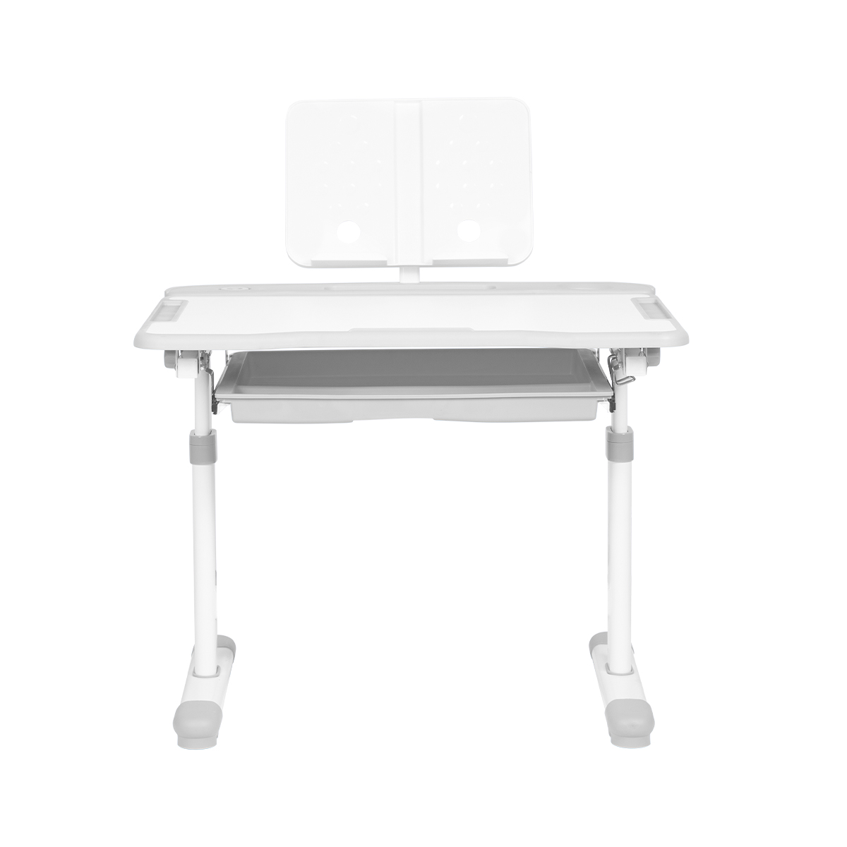 Комплект Anatomica Vitera парта + стул + выдвижной ящик + подставка белый/серый Комплект Anatomica Vitera парта + стул + выдвижной ящик + подставка белый/серый