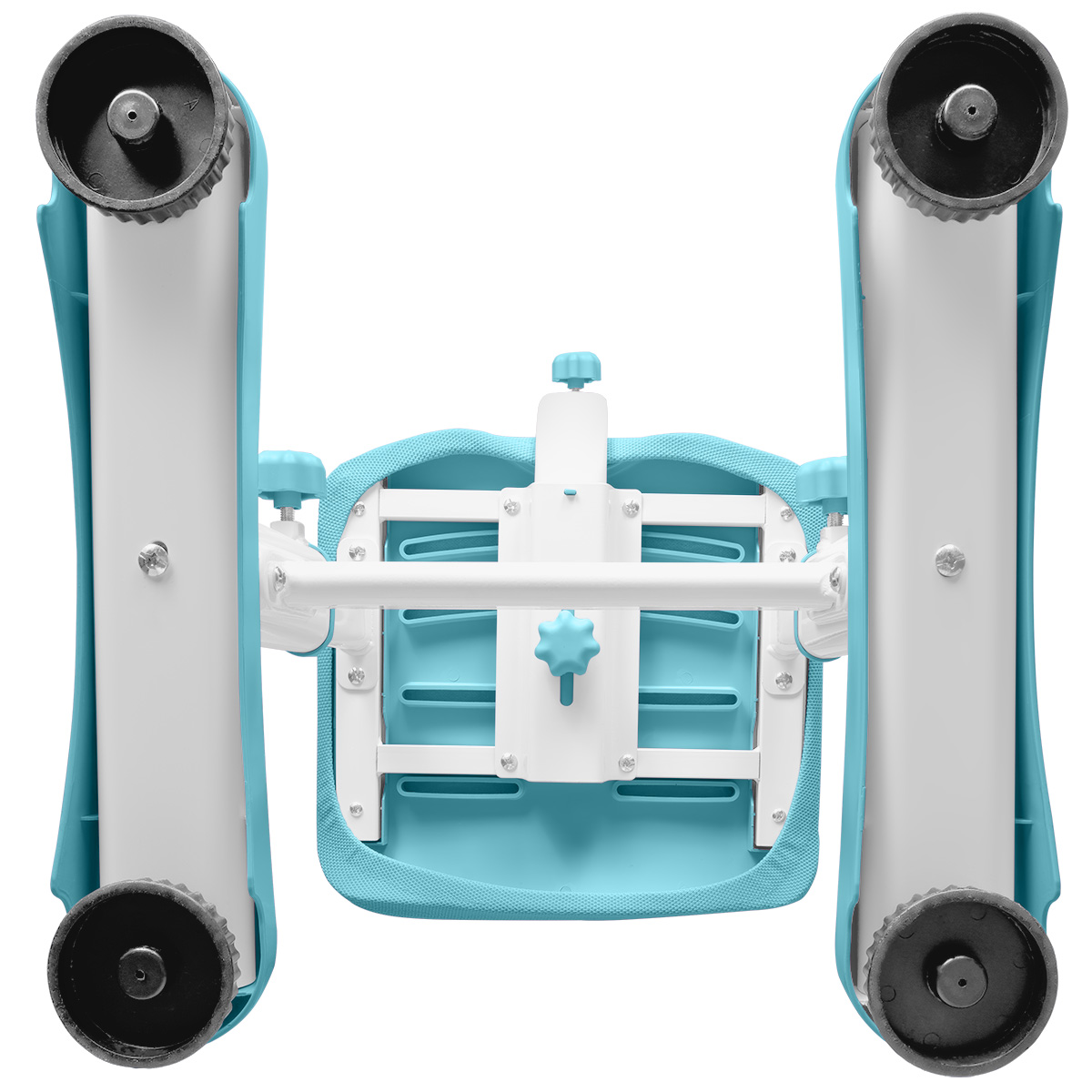 Комплект Anatomica Fiona парта + стул + надстройка + выдвижной ящик белый/голубой