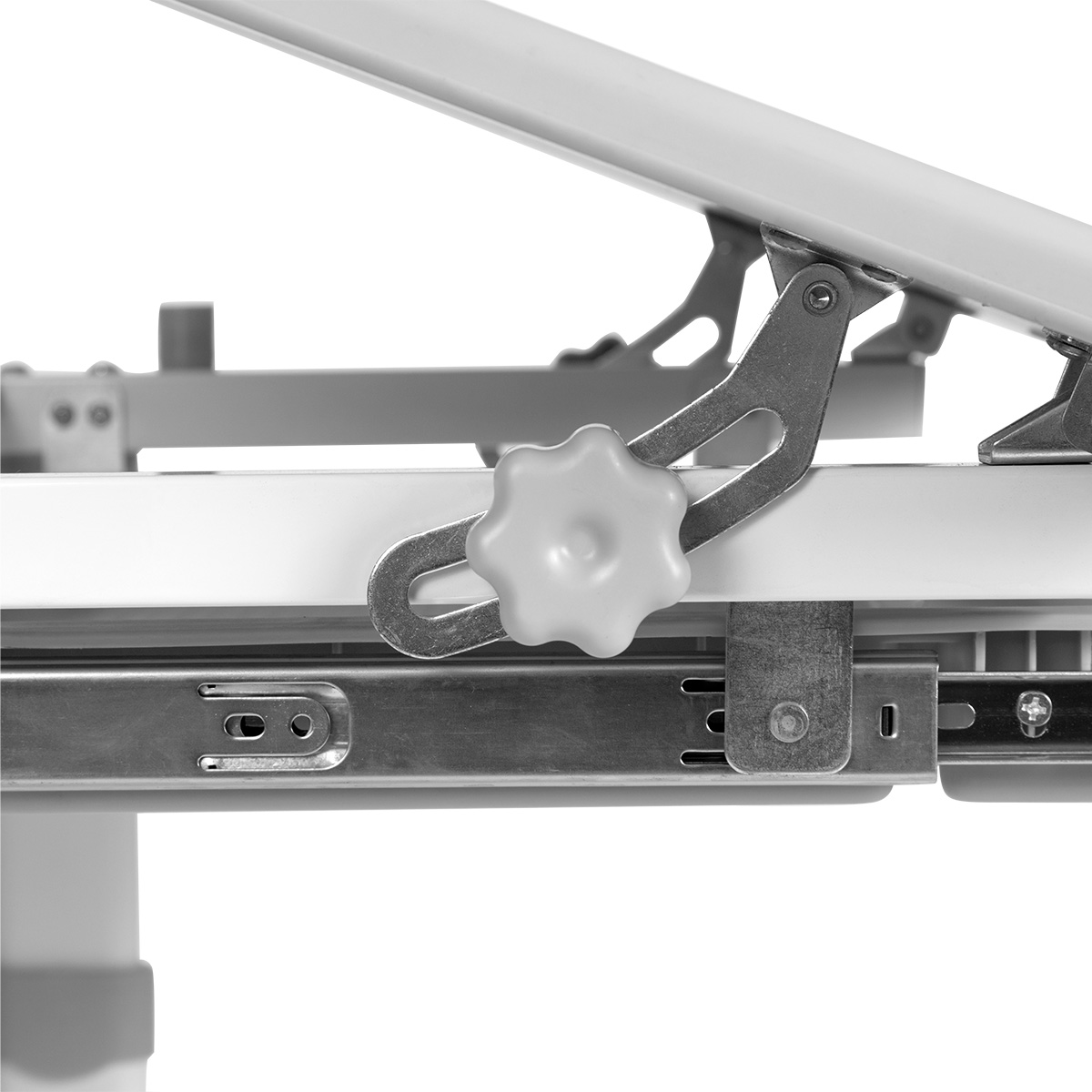 Комплект Anatomica Avgusta Comfort парта + стул + выдвижной ящик + подставка белый/серый