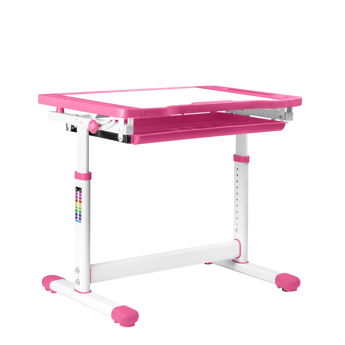 Комплект Kinderzen Arlekino парта + стул + выдвижной ящик розовый Комплект Kinderzen Arlekino парта + стул + выдвижной ящик розовый