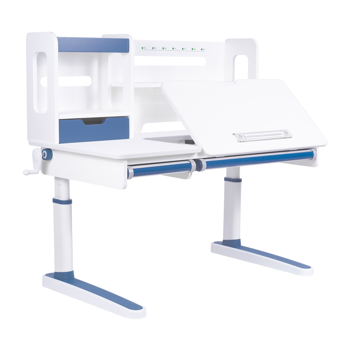 Детский стол Kinderzen Antinori Plus белый/голубой