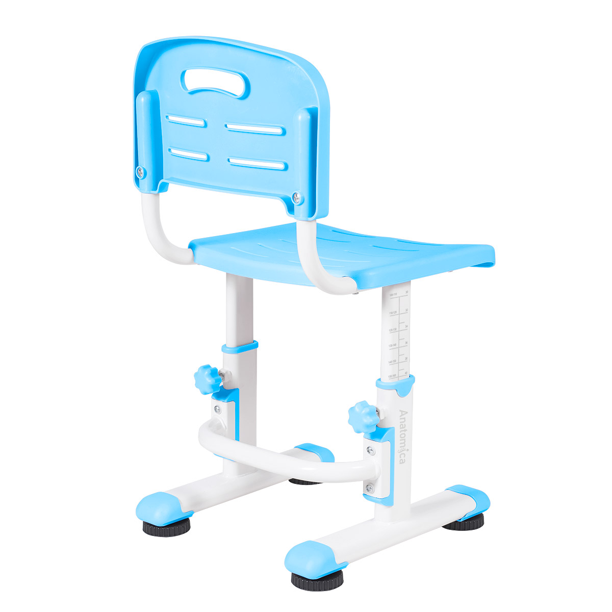 Комплект Anatomica Legare парта + стул + надстройка + выдвижной ящик белый/голубой Комплект Anatomica Legare парта + стул + надстройка + выдвижной ящик белый/голубой