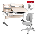 Комплект Anatomica Uniqa парта + кресло + надстройка + подставка для книг клен/серый с серым креслом Armata Duos Комплект Anatomica Uniqa парта + кресло + надстройка + подставка для книг клен/серый с серым креслом Armata Duos
