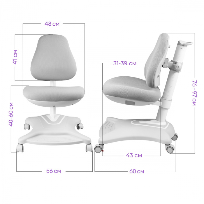 Характеристики Детское кресло Anatomica Robin Характеристики Детское кресло Anatomica Robin