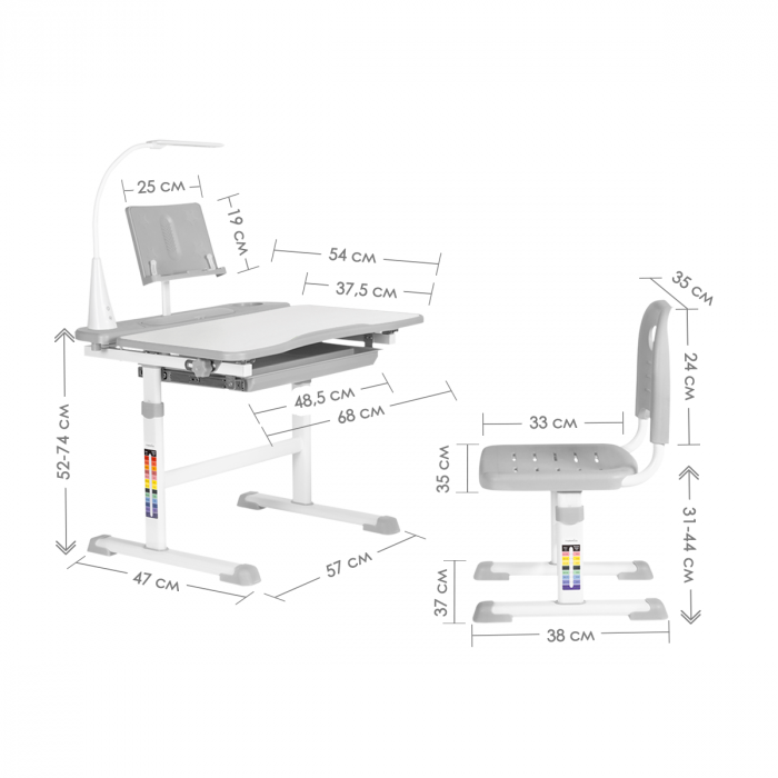 Характеристики Комплект Anatomica Avgusta Comfort со светильником Характеристики Комплект Anatomica Avgusta Comfort со светильником