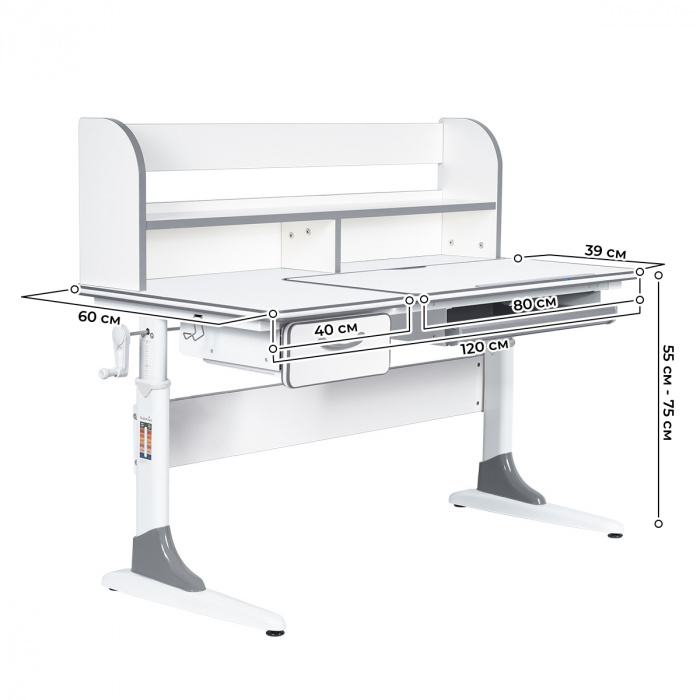 Характеристики Парта Anatomica Study-120 Lux Характеристики Парта Anatomica Study-120 Lux